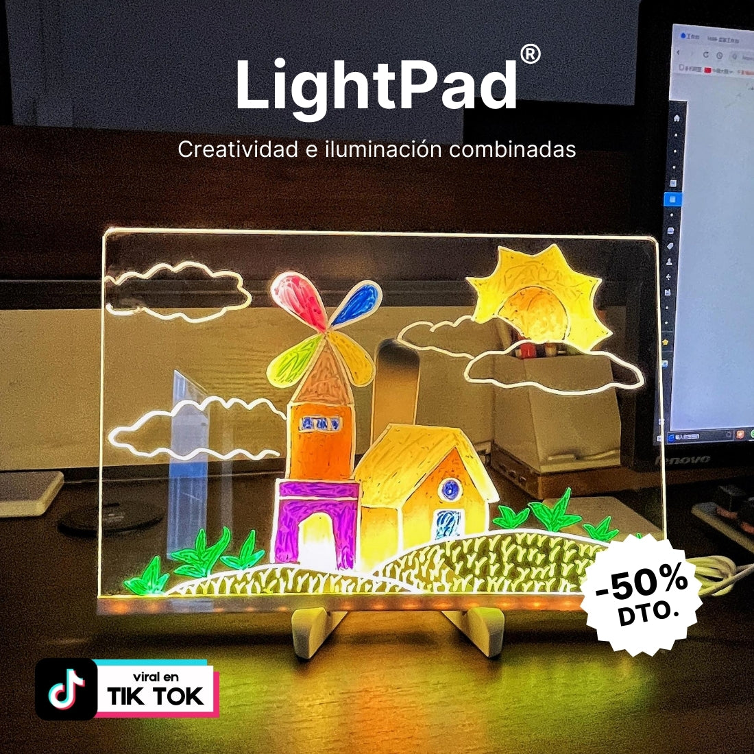LightPad® - Pizarra Creativa LED Acrílica