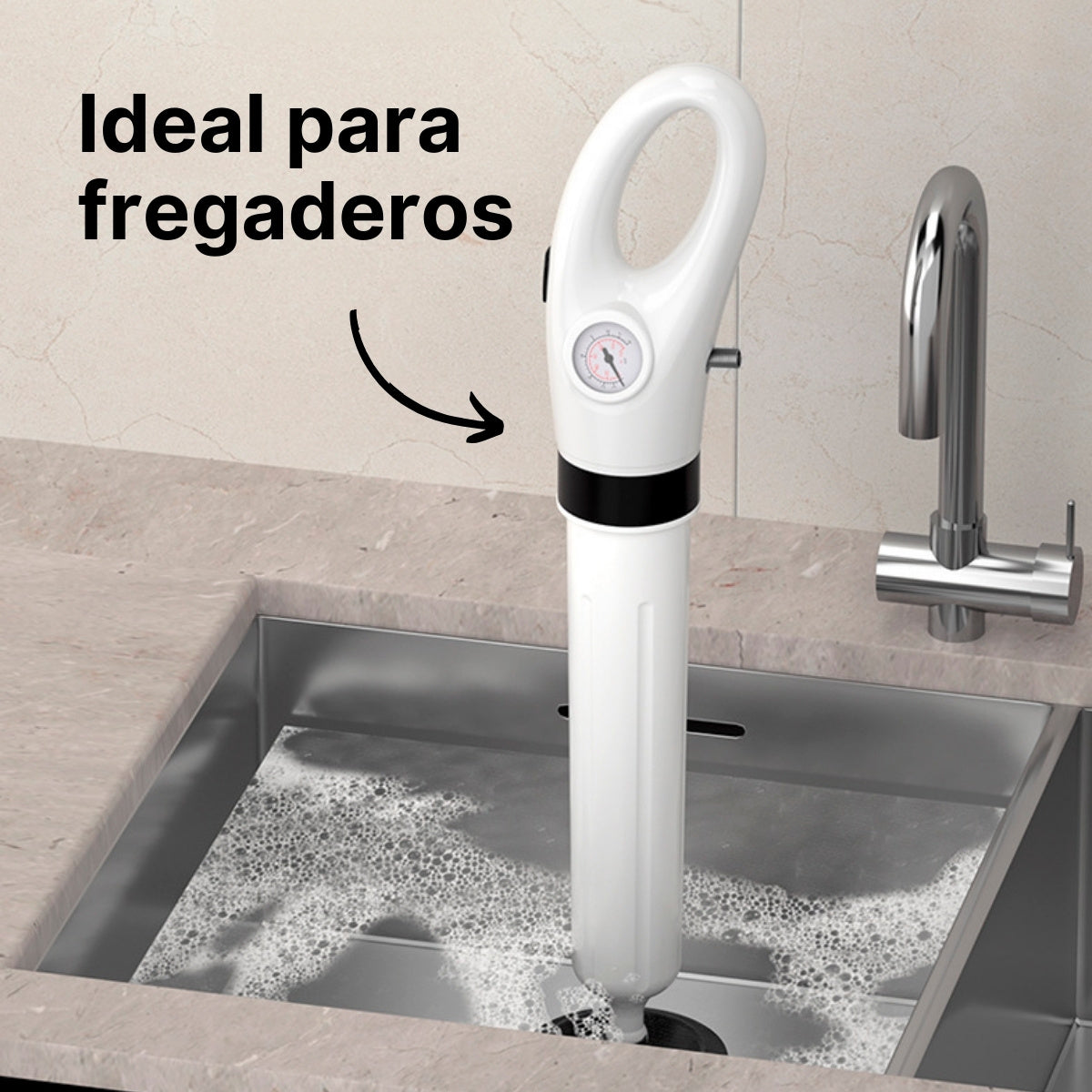Desatasca Pro® - Desatascador Multiusos de Aire de Alta Presión
