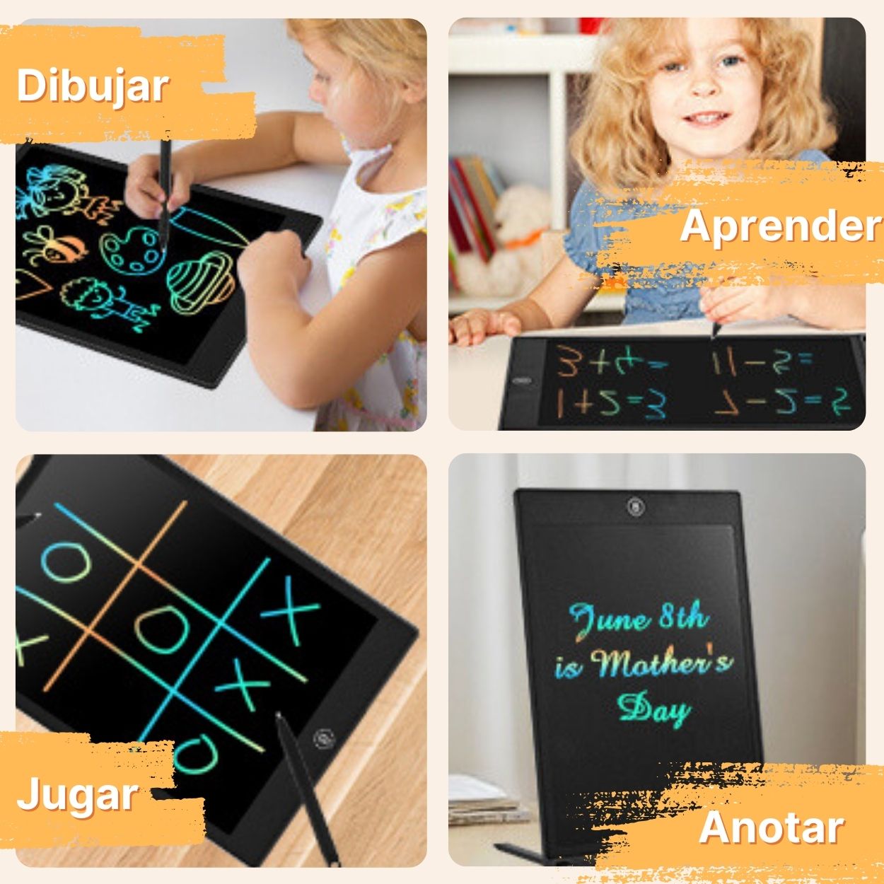 Oferta 1+1 GRATIS: Tableta Digital de Dibujo y Escritura LCD