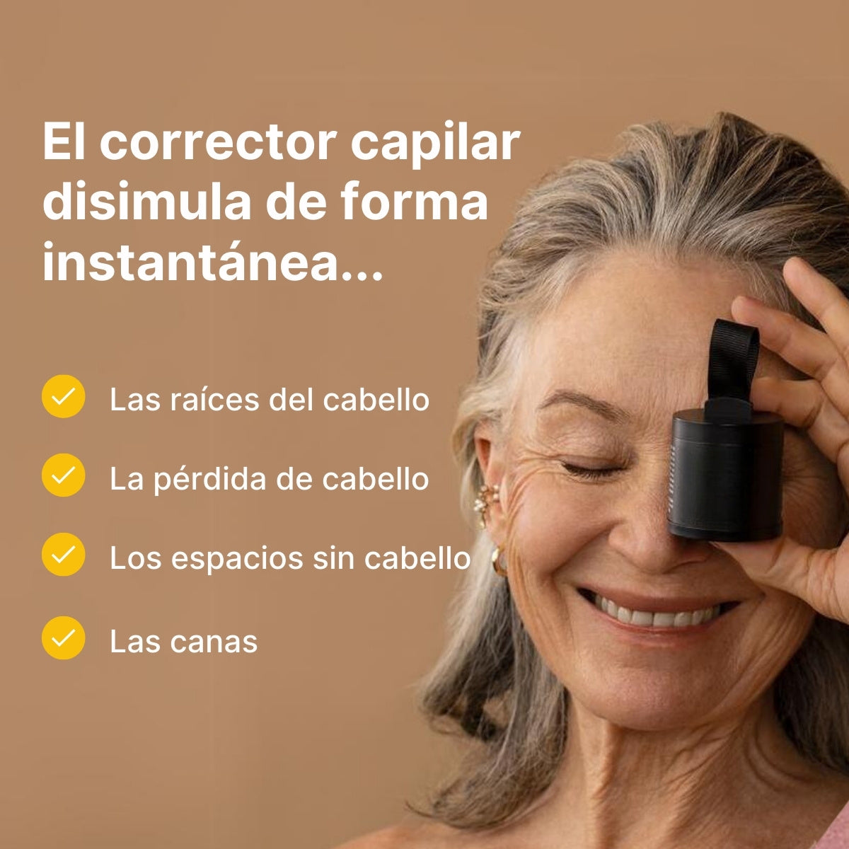 Corrector Capilar® Corrector para el Pelo, Raíces, Calvicie y Color - Pack de 3