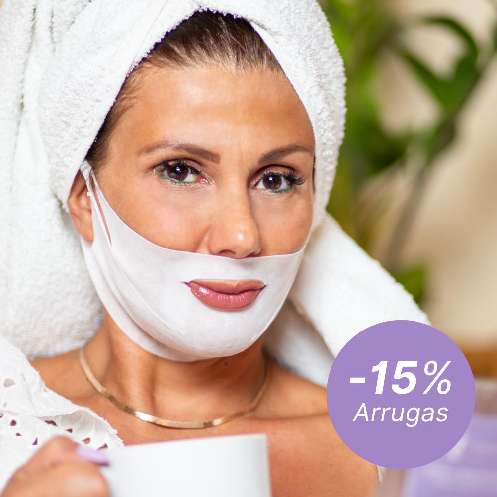 Mascarilla Lifting Reafirmante Natural V-Line® Anti-Papada y Anti-Arrugas Reutilizables