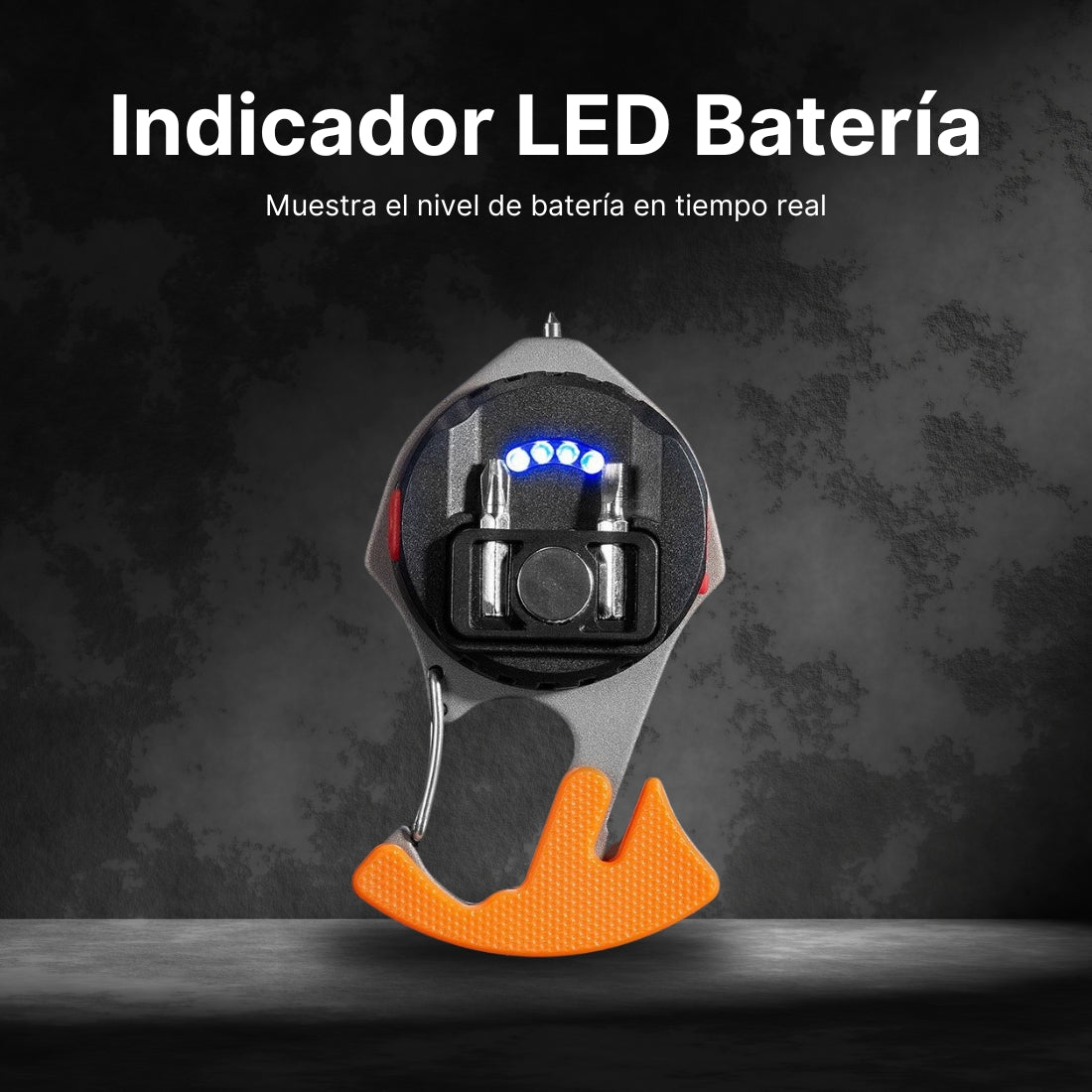 PowerLux® Herramienta Multiusos con Luz, Destornillador, Silbato, Encendedor, Cortador, Abridor