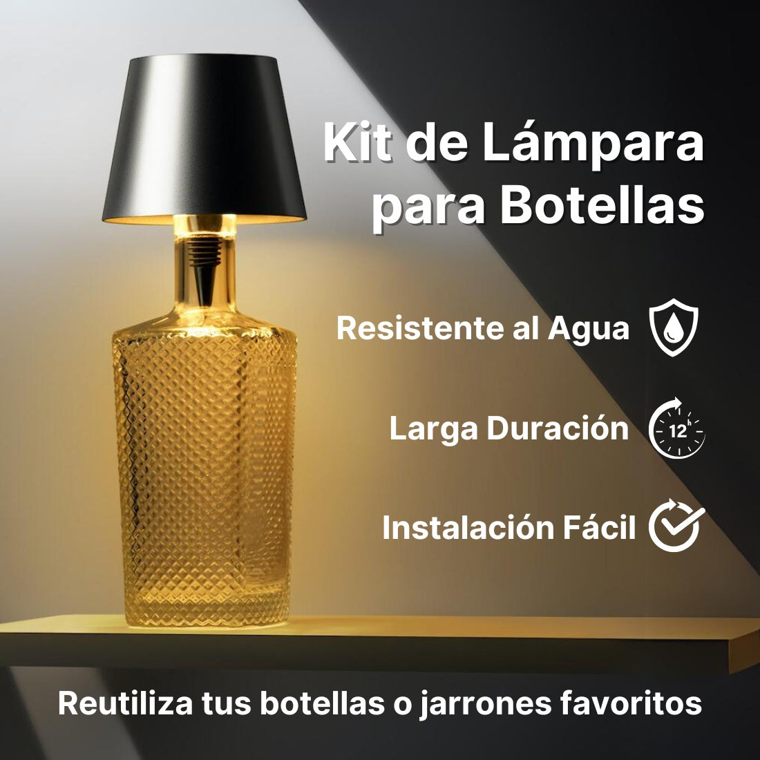 Lumilux® - Convierte Botellas y Jarrones en Hermosas Lámparas