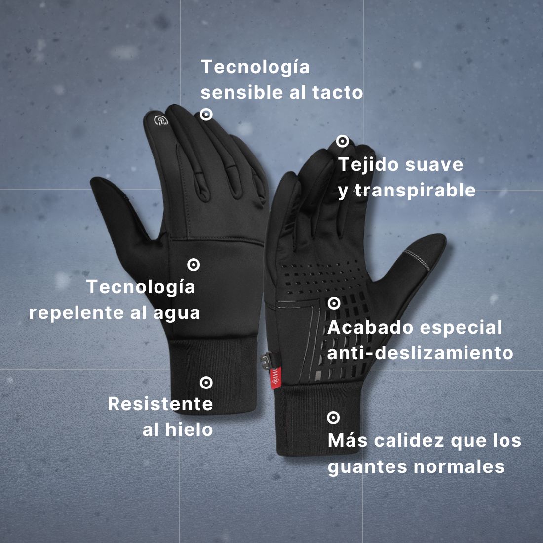 TermoPros® - Guantes Térmicos a prueba de Viento, Frío y Agua (1 Par + 1 GRATIS)