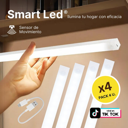 SmartLed® Barra Luz Led con Sensor de Movimiento - Pack de 4