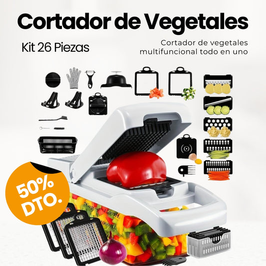 Cortador de Vegetales -  Multifuncional 26 en 1