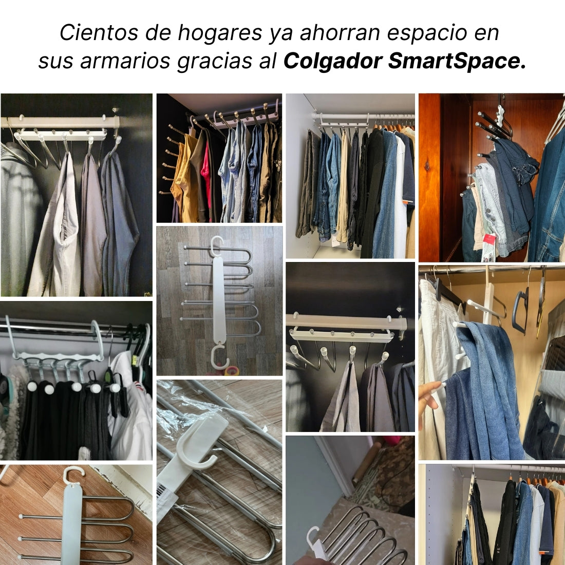 Colgador De Ropa SmartSpace - Ahorra Espacio En Tus Armarios