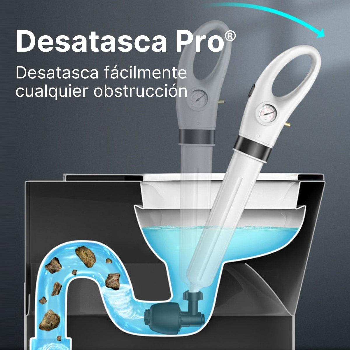 Desatasca Pro® - Desatascador Multiusos de Aire de Alta Presión