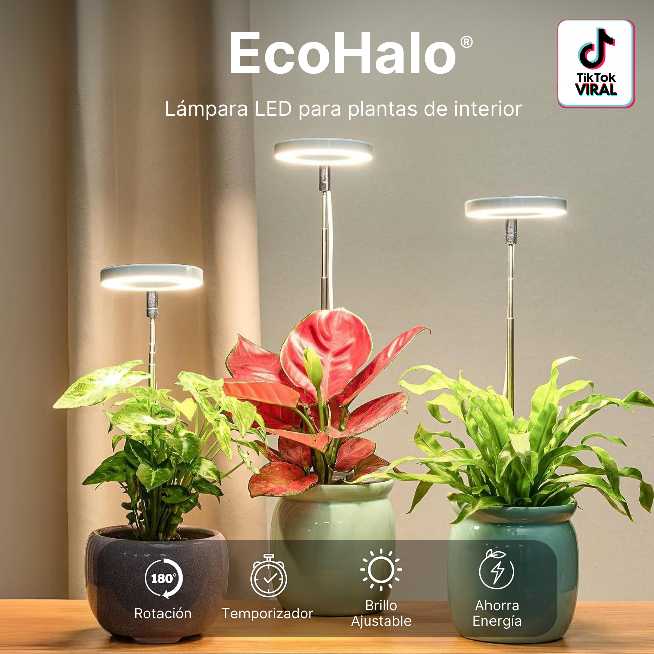 EcoHalo® - Lámpara LED para plantas de interior